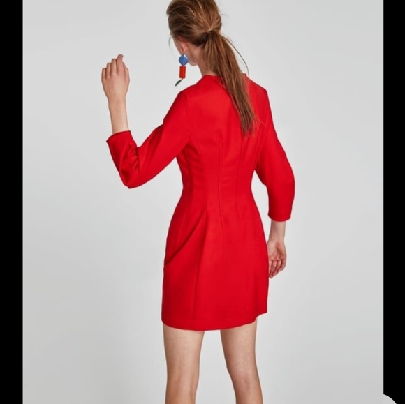 BNWT! Zara mini red dress - Picture 4 of 6